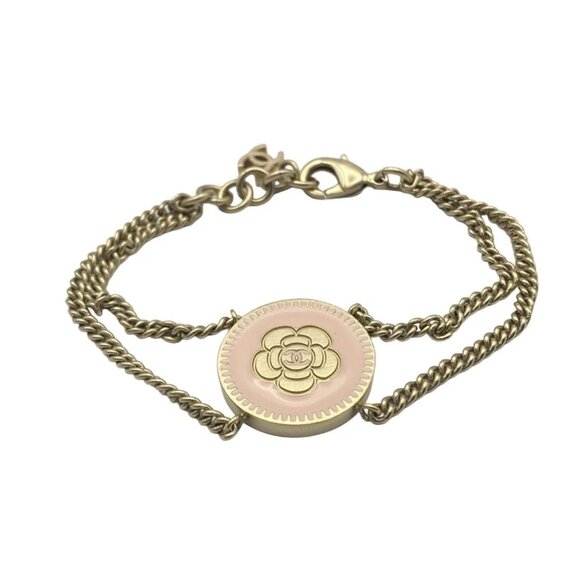 CHANEL Camellia - Gold Pink Hardware Bracelet 459-080725 - Picture 1 of 4